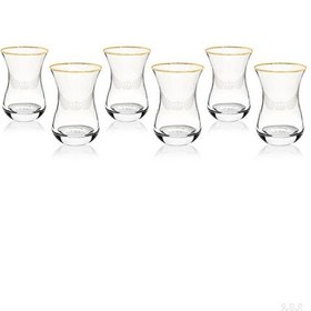 Resim ZM Decor Kanat Desenli Çay Bardağı 6'lı Set 