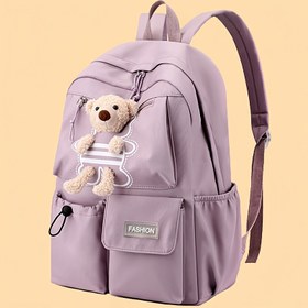 Resim Yüksek Estetik Değeri Olan Unisex Rahat Sırt Çantası, Şık Gençlik Çantası, Kore Versiyonu, Basit ve Çok Yönlü Tasarım. [Zipper Çekme Yönü Rastgele], Gençler İçin 