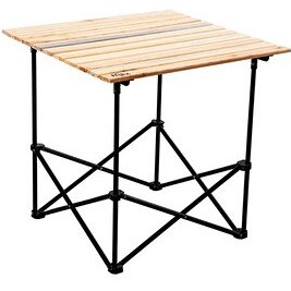 Resim Argeus 54026 Akordion Katlanabilir XL Ahşap Kamp ve Piknik Masası - Taşıma Çantalı 