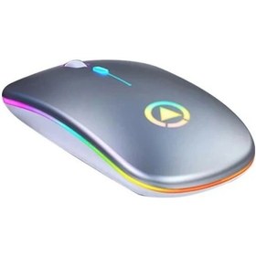 Resim Hpy Pazar Led Aydınlatmalı Şarjlı Sessiz Kablosuz Mouse Diğer 