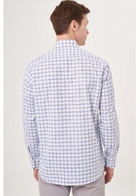 Resim Bisse Erkek Regular Fit Paşa Yaka Spor Gömlek Mavi Gm23y231036 D35 Mavi 
