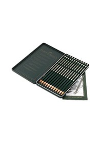 Resim Faber Castell 9000 Dereceli Karakalem Eskiz Çizim Seti 5B-5H 