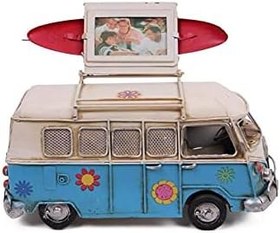 Resim Dekoratif Metal Minibüs Çerçeveli ve Kumbaralı Hediyelik 