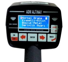 Resim ADM Altınay Gold Sk 5000 LCD Ekranlı Derin Define Dedektörü 