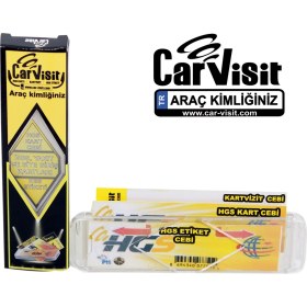 Resim Carvisit Araç Içi Aksesuar -Hgs Etiketi& Kabı (40 Adet) 
