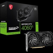 Resim MSI Vga Geforce Rtx 4060 Tı Ventus 2X Black 8G Oc Rtx4060Tı 8Gb Gddr6 128B Dx12 Pcıe 4.0 X16 (3Xdp 1Xhdmı) Ekran Kartı 