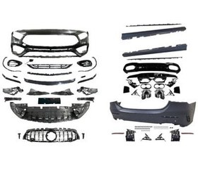 Resim Mercedes W177 2018+ A Serisi Sedan İçin Uyumlu A45 Bodykit (Arka Tamponlu Set) 