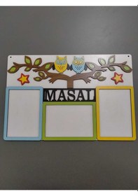 Resim 3lü Resim Çerçevesi Kişiye Özel İsim Yazılı 