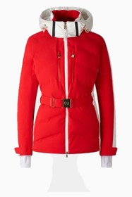 Resim Sport Kira Su Geçirmez ve Kapitone Kadın Kayak Montu - Kırmızı / XS 