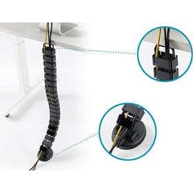 Resim Ayarlanabilir Ablo Düzenleyici Spiral, Siyah Renk Uzunluk: 1,3 Mt 