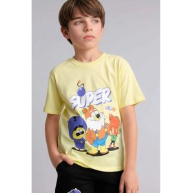 Resim DeFacto Süper 1 Takım New Regular Fit Bisiklet Yaka Kısa Kollu Tişört Erkek Çocuk H7922A826HS 