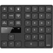 Resim Geeksen 2.4g Kablosuz Sayısal Klavye Taşınabilir 35 Tuşlu Finansal Muhasebe Ofis Klavyesi Dahili Şarj Edileb Siyah 
