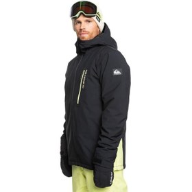 Resim Quiksilver Morton Erkek Siyah Snowboard Ceketi 