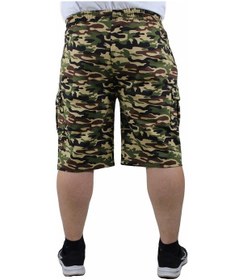 Resim Moc Grande Mocgrande Büyük Beden Commando Camouflage Erkek Penye Şort 23606 Bej - Erkek Çok Renkli 
