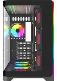 Resim Quantum Stormforge 7x120mm Argb Gaming Pc Kasası 