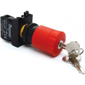 Resim Emas CP200EA30 ,kontak-1k Kilitli Acil Kalıcı M22 Buton 