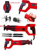 Resim Graizer 1000W 6 Kademe Devir Ayarlı Bakir Sargılı Kemik Kesme Tilki Kuyruğu Testere Lazerli-Kırmızı 