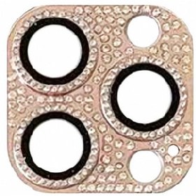 Resim Pilanix iPhone 12 Pro Uyumlu İçin Renkli Taşlı Kamera Lens Koruyu 