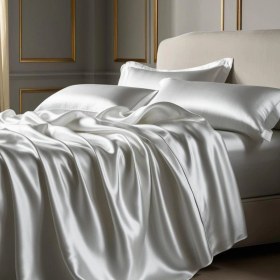 Resim Antibakteriyel Terletmeyen İpek Saten Yastık Kılıfı 2'li 50x70 Beyaz Diğer 
