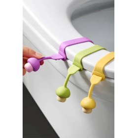 Resim Sanal Trend 3 Adet Pratik Mantar Tasarımlı Hijyenik Klozet Kaldırma Aparatı Hijyenik Klozet Kapağı Tutucu 