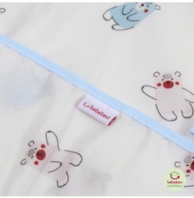 Resim Desenli Sıvı Geçirmez Uzun Kollu Mama Ve Aktivite Önlüğü Su Geçirmez Tafetta Bebek Önlük Beyaz - Mavi 