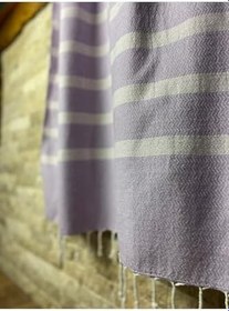 Resim Bohemian Kleopatra Pamuklu Lila 90x190 Peştemal Lila 100 x 200 