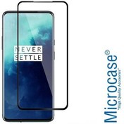 Resim Oneplus 7T Pro 3D Curved Tam Kaplayan Tempered Cam - Siyah 