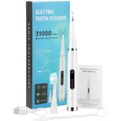 Resim Luminnaly Elektrikli Diş Temizleyici Diş Beyazlatma ve Temizleme Cihazı Su Geçirmez Tartar Temizleyici Taze Nefes Ağız Bakımı, Beyaz (1 Adet Başlık) (Yurt Dışından) 