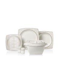 Resim Korkmaz Bone Selection 60 Parça Kare Yemek Takımı 