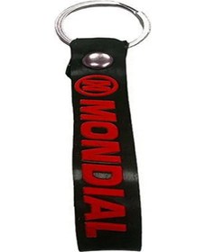 Resim Gogo Anahtarlık Siyah Kırmızı Mondial 