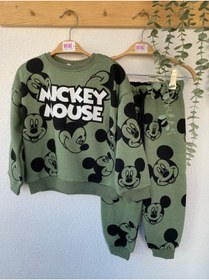 Resim minikidsstore Disney Mickey Mouse Yeşil 2li Takım 