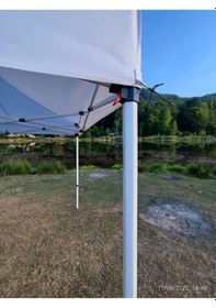 Resim 3x3 M 40 Mm Altıgen Gazebo Tente Beyaz 