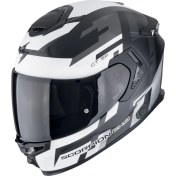 Resim Scorpion Apex Exo-Gt Sp Carbon Matrix Air Tornado Kapalı Motosiklet Kaskı Mat Siyah Gümüş 
