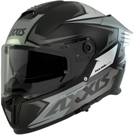 Resim AXXIS HAWK SV EVO IXIL A02 MATT TITANIUM MOTOSİKLET KASKI ECE 22.06 ve DOT 