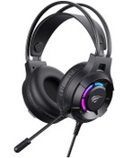 Resim Havit Gamenote H2049D RGB Işıklı 3.5mm Gaming Kablolu Oyuncu Kulaklığı - Mikrofonlu, 50mm Sürücü 