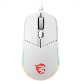Resim MSI GG CLUTCH GM11 WHITE GAMING MOUSE 5.000 DPI OPTIK SENSOR RGB LED MYSTIC LIGHT OYUNCU FARESI BEYAZ 