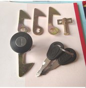 Resim Maiyame Elektrikli Araç-motosiklet Bagaj Kilitleri, Çinko Metal, 4 Kanca, Güvenli Depolama, Kolay Kurulum 115 Gr 