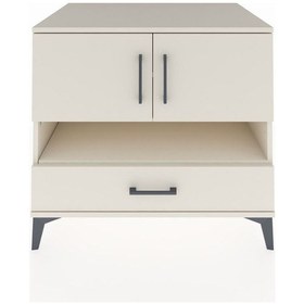 Resim Kronos Şifonyer 3 Raflı Tek Çekmeceli 2 Kapaklı 88x59x80 Ayta... Aytaşı 