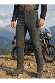 Resim Ankalif Gri Trekking, Motorcu ve Outdoor Softshell Pantolon – Rüzgara Dayanıklı, Esnek, Rahat Kesim 
