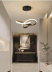 Resim Modern Tekli Sarkıt Power Led Avize Antrasit Beyaz Işık Ledli Avize Antrasit 