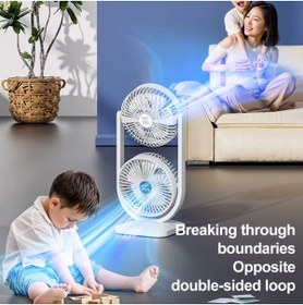 Resim XTRIKE ME Masa Üstü Fan Vantilatör Kamp Için Pervane Fan Soğtucu Çift Başlıklı 