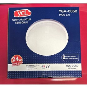 Resim Ycl Yga-0050 B 24 Watt Glop Sensörlü Full Ledli Sıva Üstü Led Panel-beyaz Diğer 