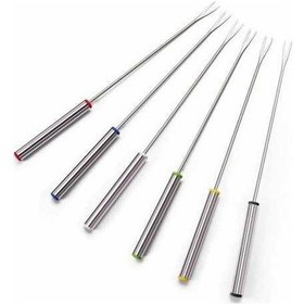 Resim Fortunelane Peynir Ve Çikolata Fondü Çatalları B, Renkli Seçenekler 