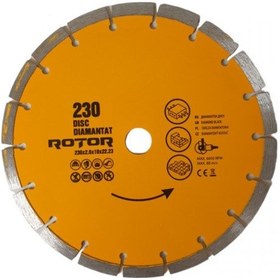 Resim Elmas Disk 230x2.6x10x22.23 Segmentli - Seramik, Taş Ve Mermer Kesmek İçin 
