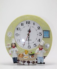 Resim Aşçı Tasarımlı Polyester Duvar Saati Model 5 