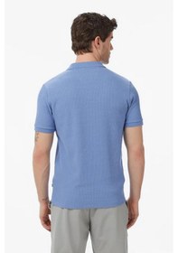 Resim Nautica Erkek Mavi Slim Fit Polo Yaka T-shirt-14494 
