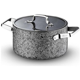 Resim Stone-age 32 Cm Çizilmez Yanmaz Yapışmaz İndüksiyonlu Derin Tencere Gri 