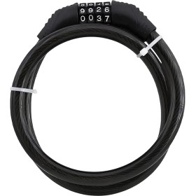 Resim Bisiklet Halat Zincir Kilidi 80 cm Çelik Kilit Çap 12 mm Ø Hırsız Önleme Güvenlik 1 Adet 