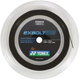 Resim Yonex Exbolt 65 Badminton Kordajı 0.65mm 200 M Siyah 