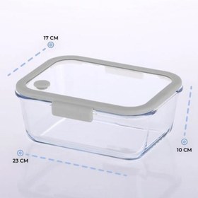 Resim Neoflam Fika Glace Vakumlu Cam Saklama Kabı 1200 ML Gri 